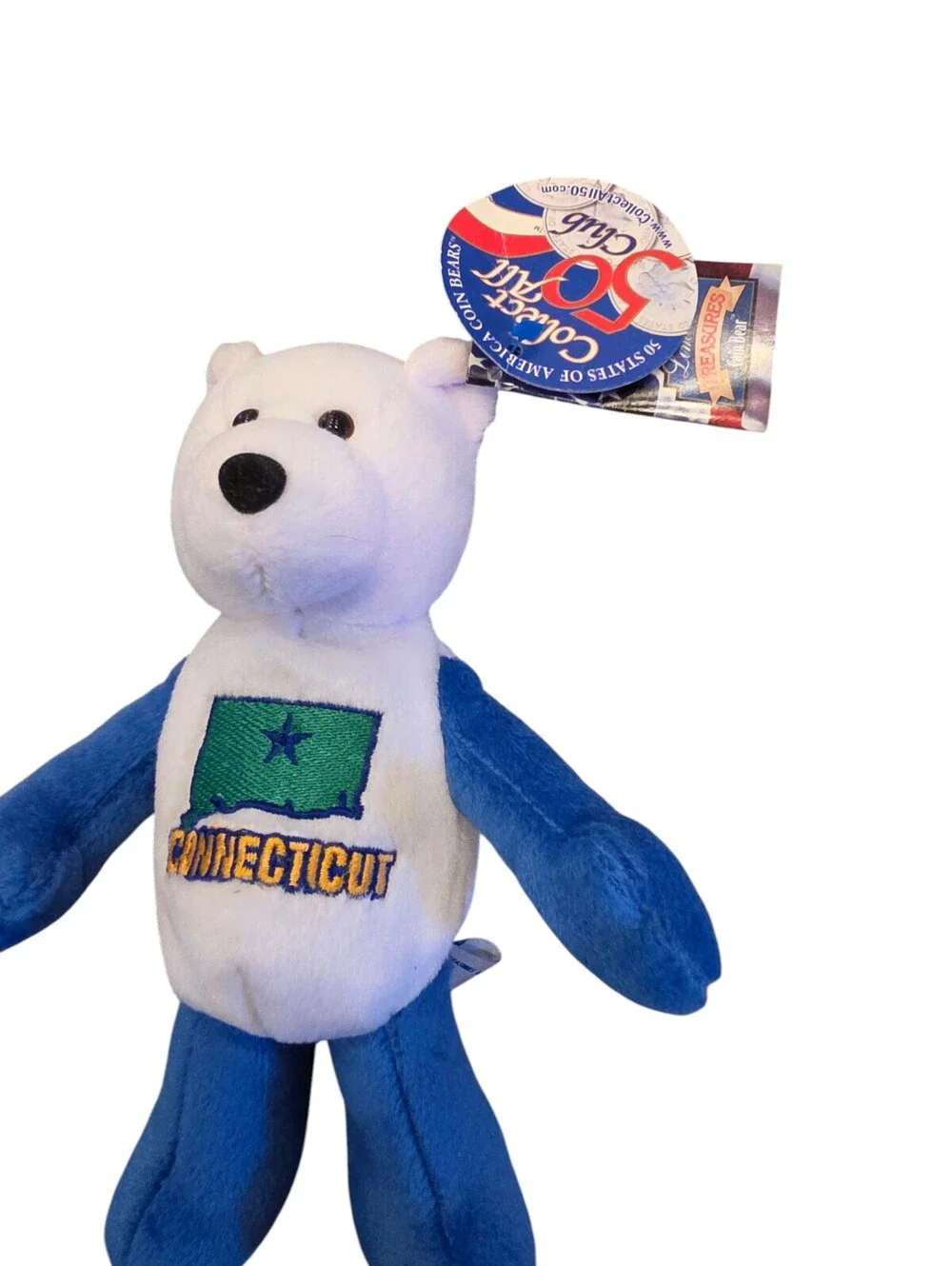 Connecticut #5 Limited Treasures Coin Bear 50 States of America Bears NWT